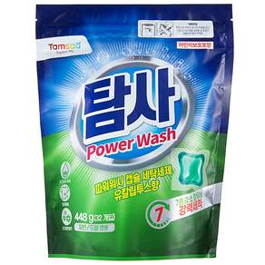 Tamsaa Power Wash膠囊洗衣粉 桉樹香 每顆14g, 1個, 32入