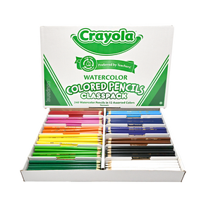 Crayola 繪兒樂 水溶性色鉛筆 教學用 240支, 12色, 1盒