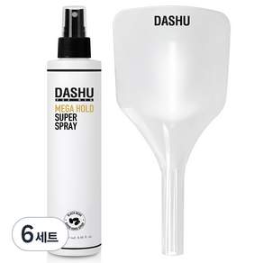 Dashu for Men Premium Mega Hold 超級髮膠 250ml + 透明面罩透明, 6套