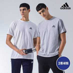 adidas 愛迪達 男士必備短袖 T 卹 2 件套 ASMYKBL01