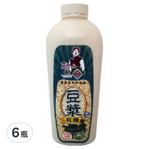 萬里香 有機黃豆漿 無糖, 1L, 6瓶