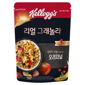 Kellogg's 家樂氏 Granola 纖穀脆 格蘭諾拉穀物麥片, 原味水果, 400g, 1包