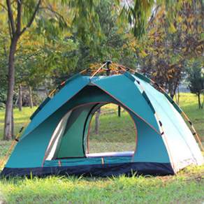 輕型摺疊式帳篷, 綠色, 3人