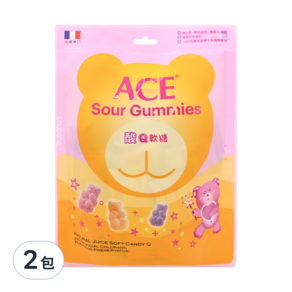 ACE 酸Q熊軟糖, 綜合味, 220g, 2包
