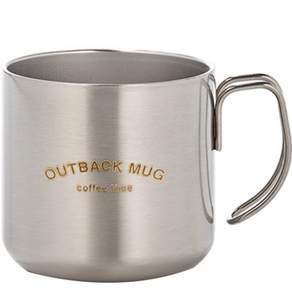 OSLO Outback雙層不鏽鋼馬克杯, 銀色, 1個