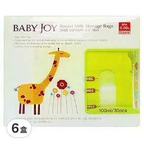 perfection Baby Joy 母乳袋 100ml, 30入, 6盒