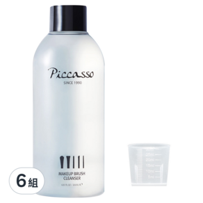 PICCASSO 畢卡索 刷具清潔液 附小量杯, 200ml, 6組