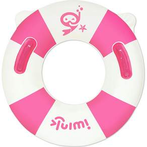 iWINK 充氣扶手游泳圈 65cm, 1個, 亮粉色