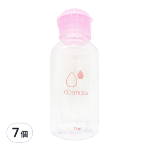 台灣 COSMOS PET 蓋瓶 款式隨機 75ml, 透明色, 7個