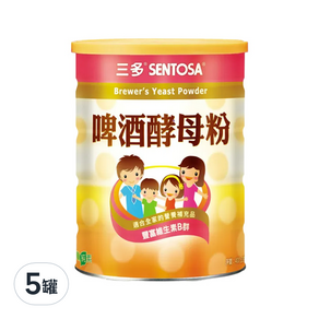 SENTOSA 三多 啤酒酵母粉, 400g, 5罐