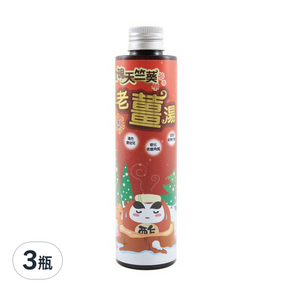 DAWOKO 木酢達人 暖心老薑湯 玫瑰天竺葵, 200g, 3瓶