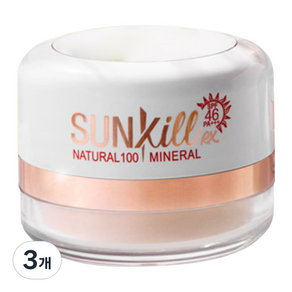 Catrin Sunkill RX礦物防曬蜜粉 SPF46 PA+++, 12g, 3個