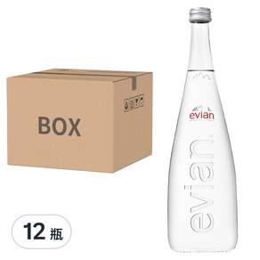 evian 天然礦泉水, 750ml, 12瓶