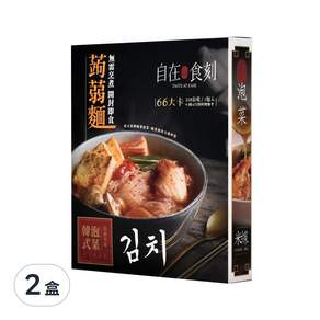 自在食刻 蒟蒻米線 韓式泡菜, 218g, 2盒