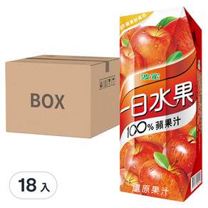波蜜 一日水果100%蘋果汁, 250ml, 18入
