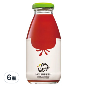 Au Naturel 奧納芮 有機番茄汁, 295ml, 6瓶