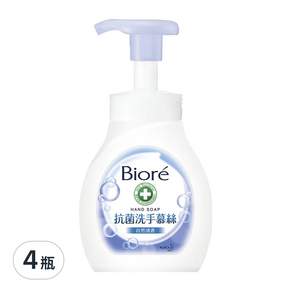 Biore 蜜妮 抗菌洗手慕絲 自然清香, 280ml, 4瓶