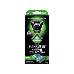 Schick 舒適牌 水次元5辨型刮鬍刀 舒膚刀把 + 刀片 x 2個, 1組