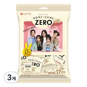 LOTTE 樂天 Zero零糖低卡水果軟糖, 3包, 238g