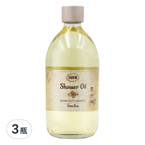 SABON 以色列綠玫瑰沐浴油, 500ml, 3瓶