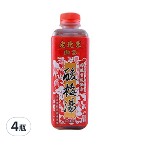 家鄉老北京 御品酸梅湯, 900ml, 4瓶