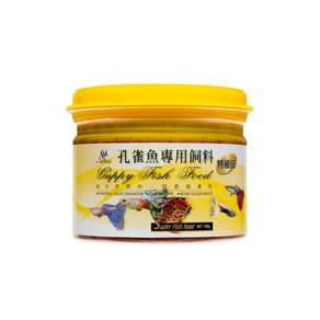 AQUAFUN 水之樂 特級孔雀魚專用飼料, 100g, 1罐