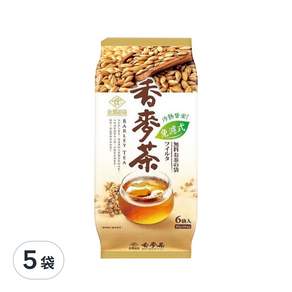 永發茗茶 免濾香麥茶, 40g, 6包, 5袋