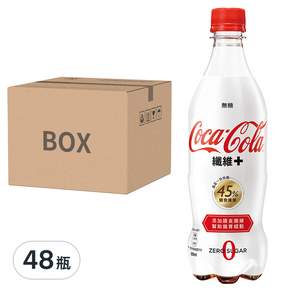 Coca-Cola 可口可樂 纖維+ 無糖, 600ml, 48瓶
