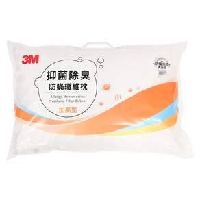 3M 抑菌除臭防蟎纖維枕 加高型 780g, 1個