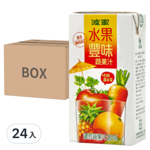 波蜜 水果豐味 蔬果汁, 300ml, 24入