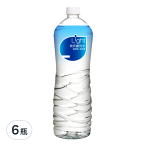 悅氏 Light鹼性水, 1450ml, 6瓶