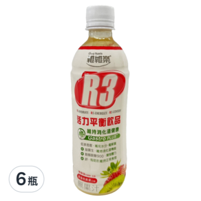 Glory Nutria 維維樂 R3活力平衡飲品PLUS 草莓奇異果, 500ml, 6瓶