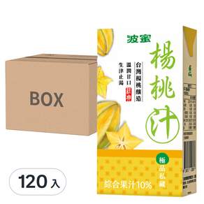 波蜜 楊桃汁, 300ml, 120入