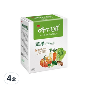 味全 高鮮蔬果本味調味料, 320g, 4盒