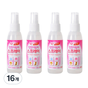 衣服防靜電除臭噴霧紡織香水玫瑰香原品, 60ml, 16個