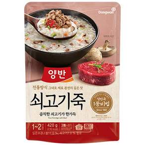 DONGWON 東遠 即食牛肉粥調理包, 420g, 1包