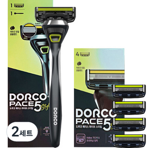 Dorco Face 5 款式套組, 2套, 剃須刀 + 剃須刀刀片 5p