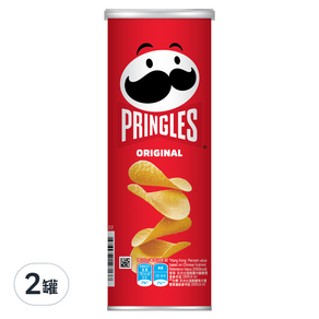 PRINGLES 品客 洋芋片 原味, 102g, 2罐