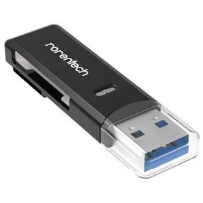 RORENTECH USB3.0多功能SD卡讀卡機, RT-U197, 黑色