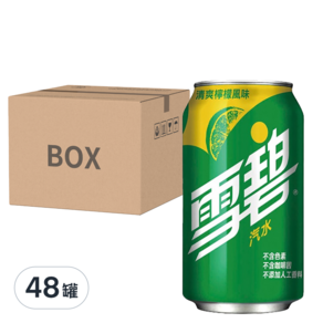 Sprite 雪碧 清爽檸檬風味, 330ml, 48罐