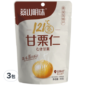 燕山明珠 甘栗仁, 90g, 3包