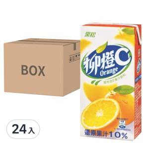 黑松 柳橙C 柳橙果汁飲料, 300ml, 24入