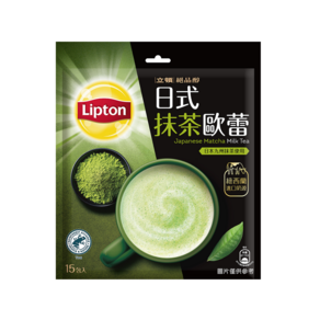 Lipton 立頓 絕品醇 日式抹茶歐蕾, 19g, 15包, 1袋