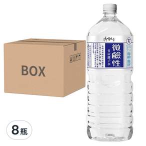 味丹 微鹼性竹炭離子水, 2L, 8瓶