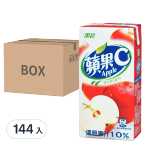 黑松 蘋果C 蘋果果汁飲料, 300ml, 144入