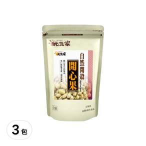 元氣家 自然開殼開心果, 200g, 3包