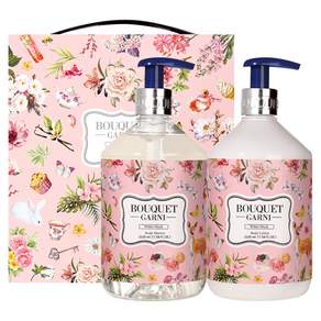 BOUQUET GARNI 香氛身體沐浴乳 520ml+乳液 520ml White Musk, 1組