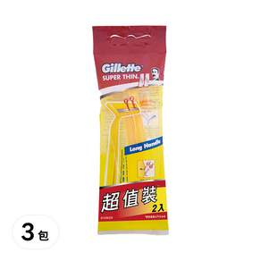 Gillette 吉列 超值輕便刀, 2支, 3包