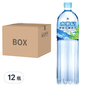 統一 水事紀 麥飯石礦泉水, 1.5L, 12瓶