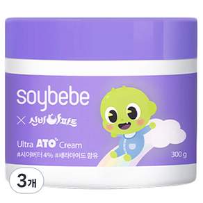 Soibebe嬰兒超Ato霜, 300g, 3個